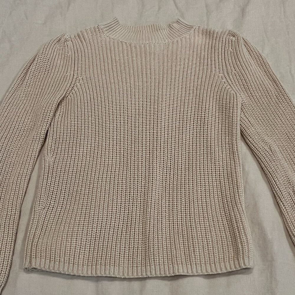 Evereve Mock Knit Sweater Size Small